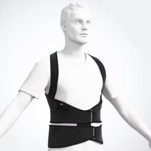 Człowiek twarz w egzoszkielet SoftSkin Dorso- Lumbar